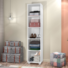 Armário Multiuso  Uma Porta Quatro Prateleira Interna Para La