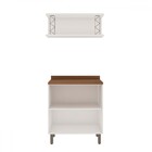 Armário Multiuso Acquaflex 2 Peças Trend Branco Fosco - Genia