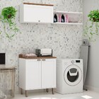 Armário Multiuso Acquaflex 3 Peças Elegance Branco Fosco - Ge