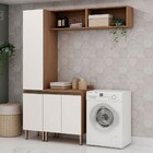 Armário Multiuso Acquaflex 4 Peças Spa Ebano/off White - Geni