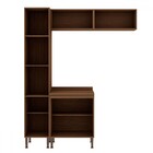 Armário Multiuso Acquaflex 4 Peças Spa Ebano/off White - Geni