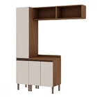 Armário Multiuso Acquaflex 4 Peças Spa Ebano/off White - Geni