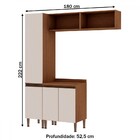 Armário Multiuso Acquaflex 4 Peças Spa Ebano/off White - Geni