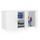 Armário Multiuso Aéreo 3 Portas 1 Prateleira Bonfim  Branco