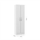 Armário Multiuso Alto Com 2 Portas Branco