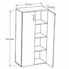 Armário Multiuso Alto Para Escritório 2 Portas