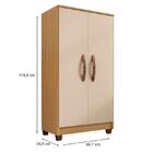 Armário Multiuso Ambiente Sergipe Carvalho Americano Off Whit