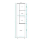 Armário Multiúso André 1 Pt Branco