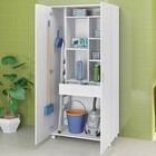 Armário Multiuso Área De Serviço 2 Portas 1 Gaveta Com Suport