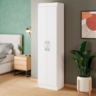 Armário Multiuso Assis 2 Portas Multiuso 4 Prateleiras Branco