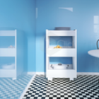 Armário Multiuso Balcão Branco Lavanderia  Cozinha