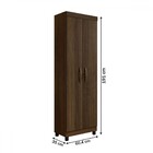 Armário Multiuso Cairo 2 Portas 5 Prateleiras Com Chave Imbui