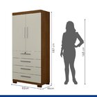 Armário Multiuso Camiseiro 4 Gavetas Verona Valdemoveis Choco