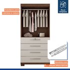 Armário Multiuso Camiseiro 4 Gavetas Verona Valdemoveis Choco