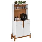 Armário Multiuso Cantinho Do Café Nay C14 Branco/cedro - Mpoz