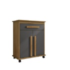 Armário Multiuso Chile Cinamomo Com Grafite – Rv Móveis