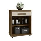 Armário Multiuso Chile Freijó Com Off White – Rv Móveis