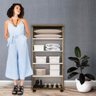 Armário Multiuso Classic 2 Portas Avelã Ipê