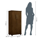 Armário Multiuso Classic 2 Portas Avelã Ipê