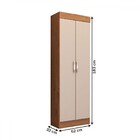 Armário Multiuso Clean 2 Portas Natura/off White - Panorama M