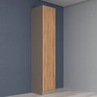 Armário Multiuso Com 01 Porta San Diego Damasco/nogal Manches