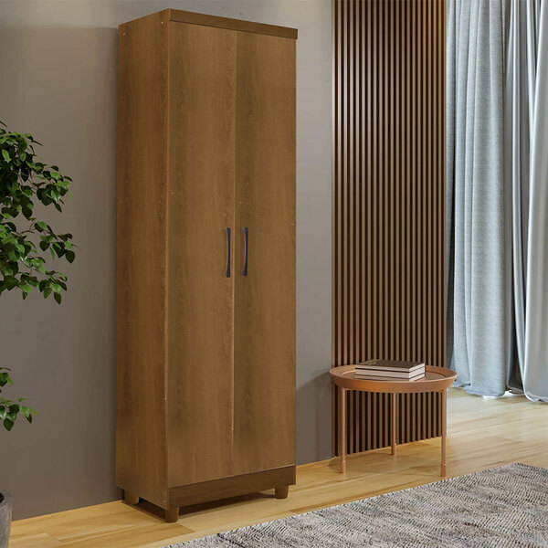 Armário Multiuso Com 02 Portas E 04 Prateleiras Anna Mel