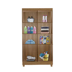 Armário Multiuso Com 04 Portas E 06 Prateleiras Samanta Mel