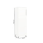 Armário Multiuso Com 1 Porta E 3 Prateleiras - Branco