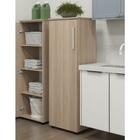 Armário Multiuso Com 1 Porta E 3 Prateleiras Marrom