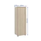 Armário Multiuso Com 1 Porta E 3 Prateleiras Marrom