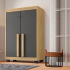 Armário Multiuso Com 2 Portas Com Chave 3 Prateleiras Para La