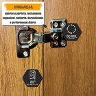 Armário Multiuso Com 2 Portas Com Chave 3 Prateleiras Para La