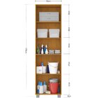 Armário Multiuso Com 2 Portas Dallas Noce/perola