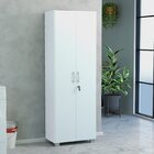 Armário Multiuso Com 2 Portas E 1 Chave Vegas Branco