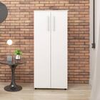 Armário Multiuso Com 2 Portas E 3 Prateleiras - Branco