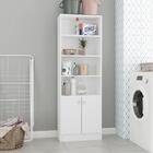 Armário Multiuso Com 2 Portas E 4 Nichos -branco