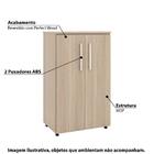 Armário Multiuso Com 2 Portas E 4 Nichos Amadeirado