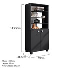 Armário Multiuso Com 2 Portas Julie L01 - Amarena Móveis - Pr