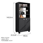 Armário Multiuso Com 2 Portas Julie L01 - Doce Sonho Móveis -