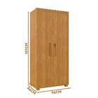 Armário Multiuso Com Chave E Fechadura 2 Portas Cinamomo Lice