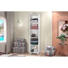 Armário Multiuso Com Chave E Rodizio Lune Espresso Móveis Bra