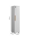 Armário Multiuso Com Chave E Rodizio Lune Espresso Móveis Bra