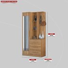 Armário Multiuso Com Espelho 1 Porta 3 Gavetas Brisa Demóbile