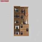 Armário Multiuso Com Espelho 1 Porta 3 Gavetas Brisa Demóbile