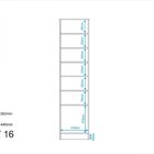 Armário Multiuso Com Espelho 1 Porta 6 Prateleiras Brv Móveis