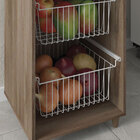 Armário Multiuso Com Fruteira 02 Cestos E 01 Gaveta Bia Natur