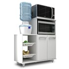 Armário Multiuso Com Fruteira E Nicho Micro-ondas 2 Portas Mu