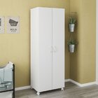 Armário Multiuso Com Gaveta E Rodízios Londrina  Branco