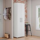 Armário Multiuso Com Mesa De Computador Branco Arles