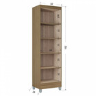 Armário Multiuso Com Pés 2 Portas Slim Poquema